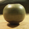 vase i sort stentøjsler med mat grøn glasur 10 cm - Image 2